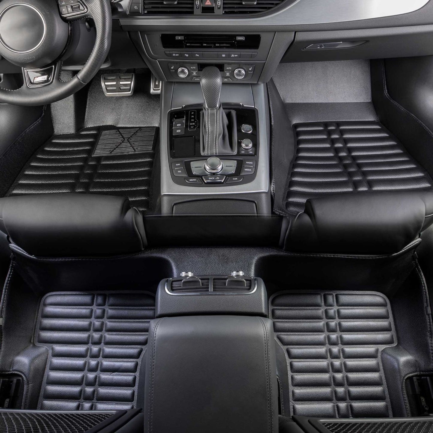 5D Premium Auto Fussmatten TPE Set passend für Range Rover Velar Baujahr ab 2017