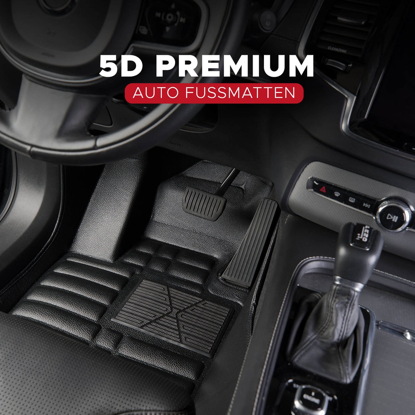 5D Premium Auto Fussmatten TPE Set passend für Suzuki Sx4 S-Cross Baujahr 2013-2021
