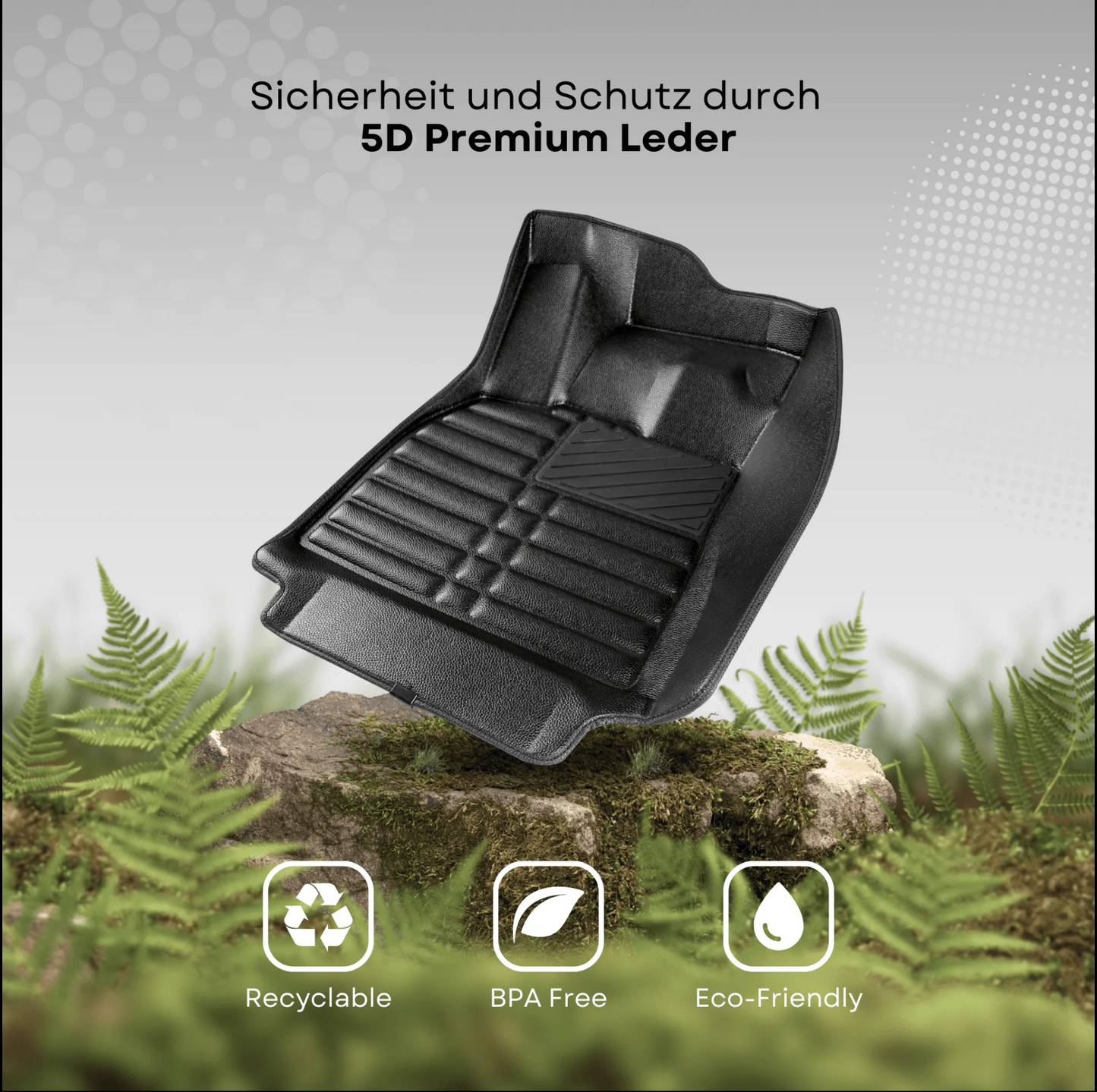 5D Premium Auto Fussmatten TPE Set passend für VW Amarok Baujahr 2010 - 2022